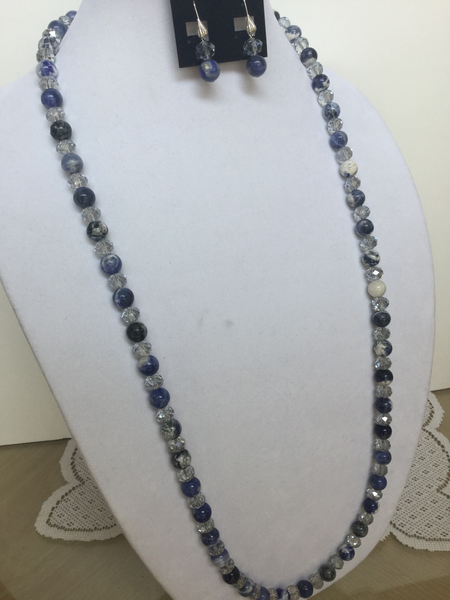 Sodalite & Blue Luster Necklace