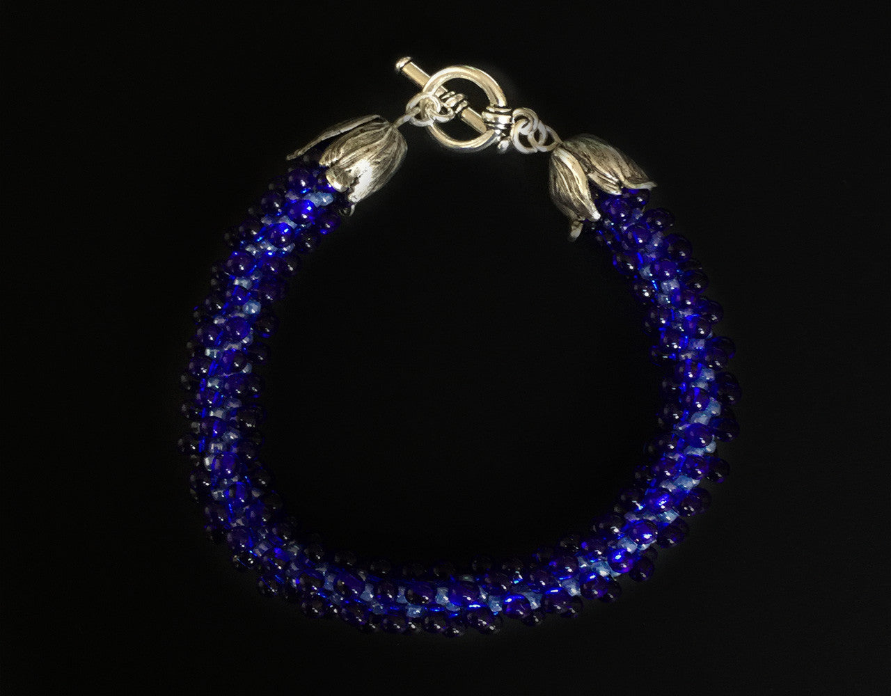 Cobalt Blue Drop Bracelet