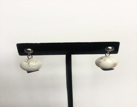 Lapis & Howlite Gemstone Earrings