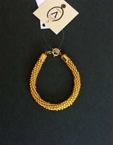 Gold Color Bead Bracelet